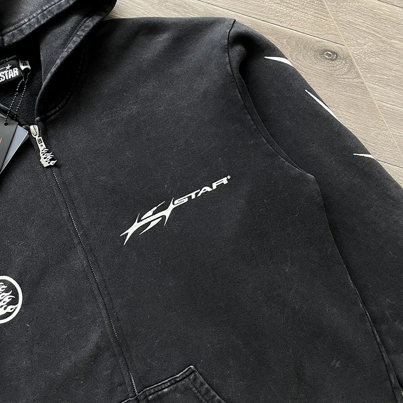 HS Cotton Hoodie With Zipper Wash