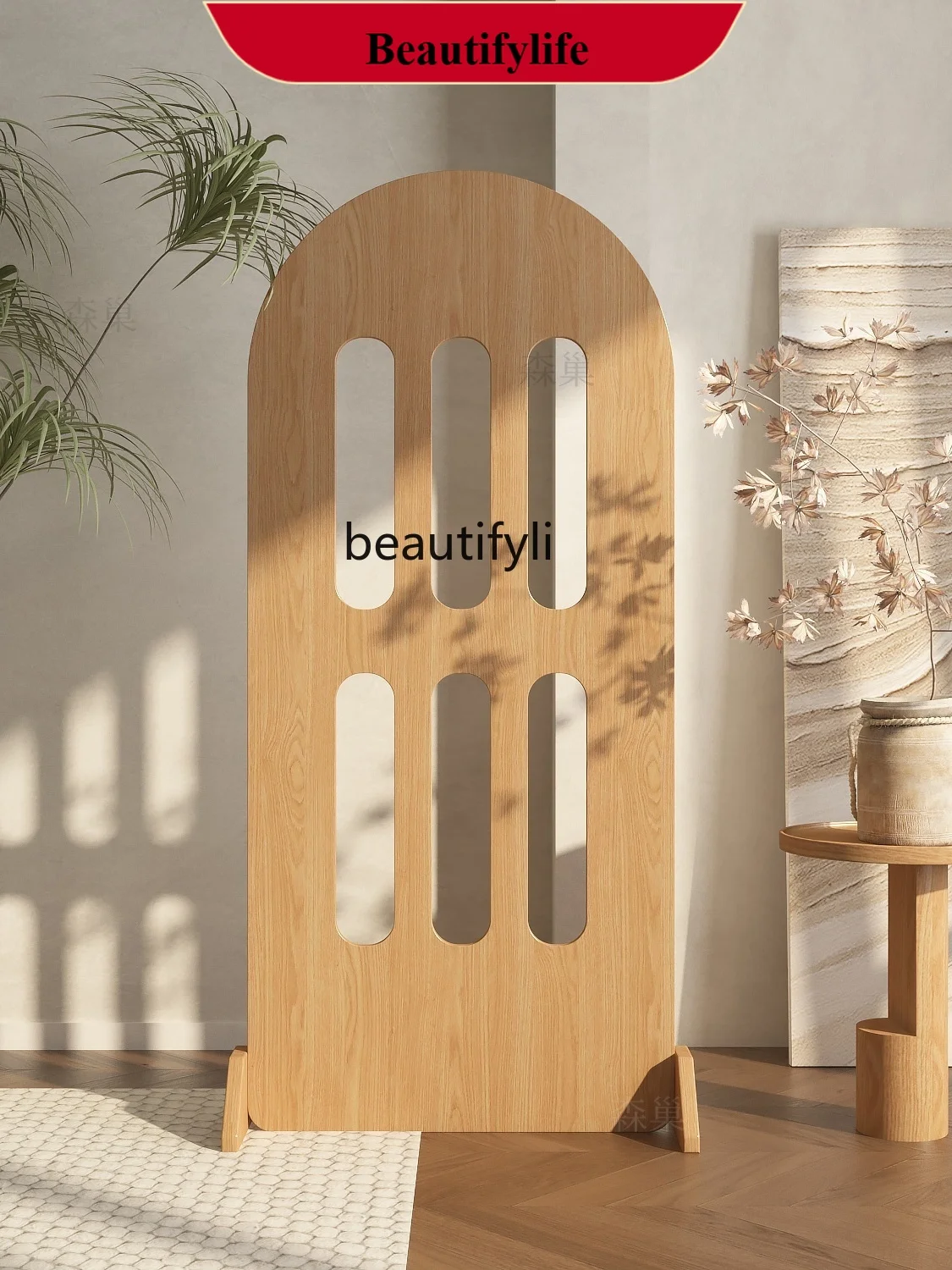 French Retro Subareas Screens Living Room Entrance Baffle Plate Mobile Decorative Bathroom Modern Minimalist  H