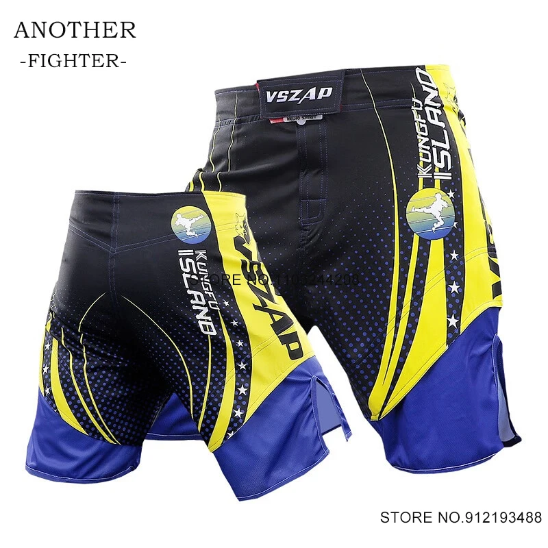 

Men's MMA Pants Vszap Fighter BJJ Jiujitsu Fight Sport Shorts Gym Martial Arts Kickboxing Workout Shorts Muay Thai Boxing Trunks