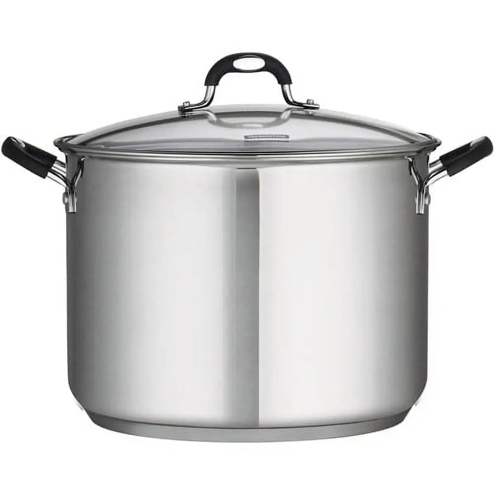 

16 Quart Stainless Steel Covered Stock Pot