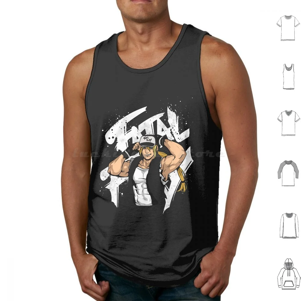 Terry Bogard Tank Tops Vest Sleeveless Fatal Fury Fighting Gaming Neo Geo Terry Bogard Fight King Of Fighters Anime Snk Kof