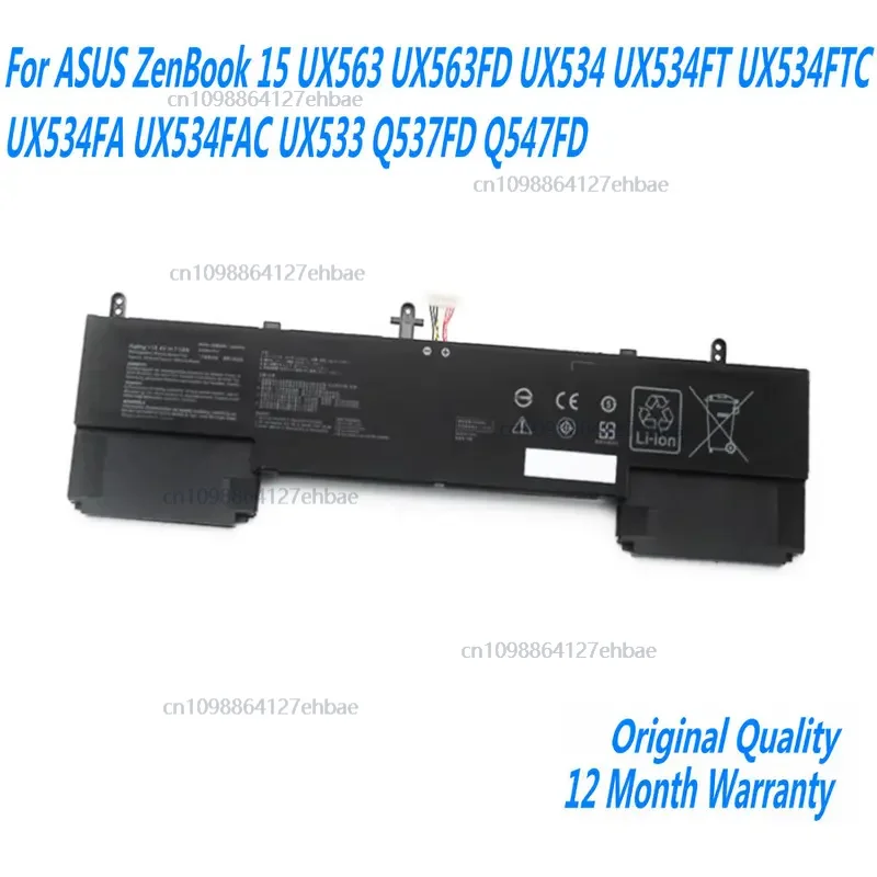 

C42N1839 Laptop Battery For ASUS ZenBook 15 UX563 UX563FD UX534 UX534FT UX534FTC UX534FA UX534FAC UX533 Q537FD Fast delivery