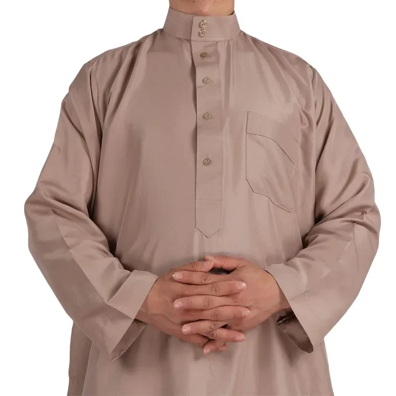 7Colors man Clothing Islam Djellaba Man Muslim Arab Men Robe Middle Eastern Washed Robe Jubba  thobe for men