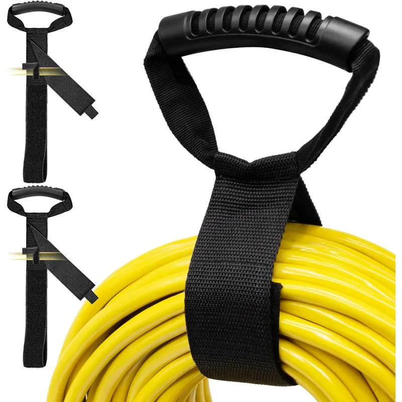 Correa de almacenamiento, organizador de cables multiusos, diseño de mango resistente para barco, RV, herramienta de organización de garaje, gestión de cables colgantes