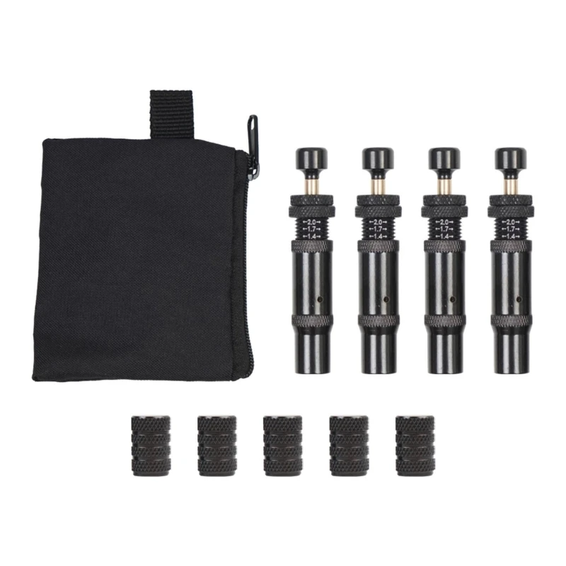 

A2BF Adjustable Auto Stop Tire Deflator set Screw On Tyre Air Release Tool Aluminum Deflation Tool for Offroad Vehicles