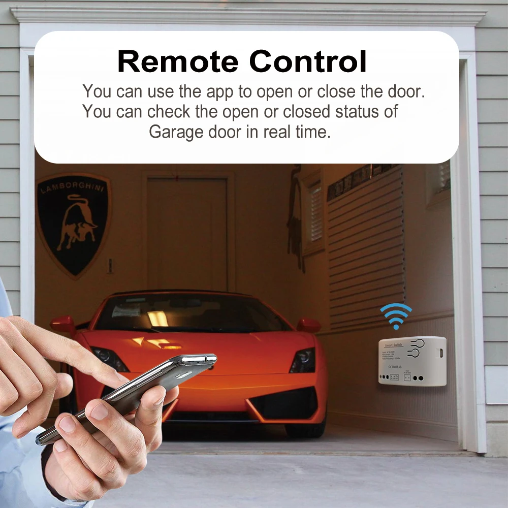 Ewelink WIFI Garage Door Opener Controller Smart Switch On Off Relay Module Gate Open Voice Control Alexa Google Home