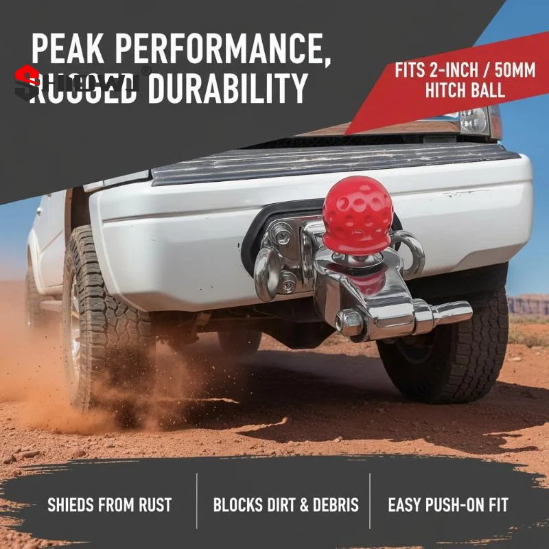 Durable Rubber Tow Ball Cover Waterproof Scratch Resistant For Car Trailer Towing Multicolor Universal Fit