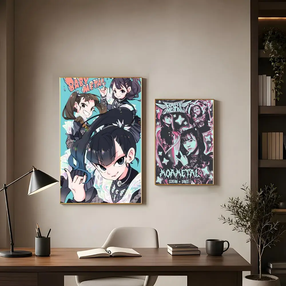 Metal Band Babymetal Poster Modern Interior Wall Decor & Trendy Home Highlights