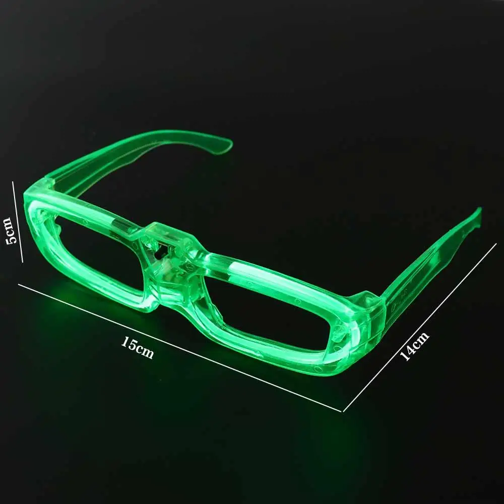 LED Glasses Party Supplies Adult Glow in The Dark Shutter Shades Glasses Flashing Glasses Luminous Glasses Glow Sticks Glasses