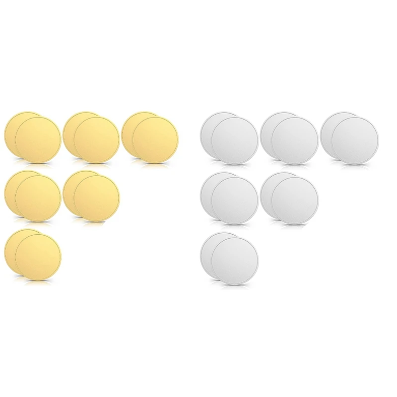 

Hot SV-12 Pcs Blank Challenge Coin, Engraving Blanks Coins Threaded Edged 40 Mm With Acrylic Protection Box