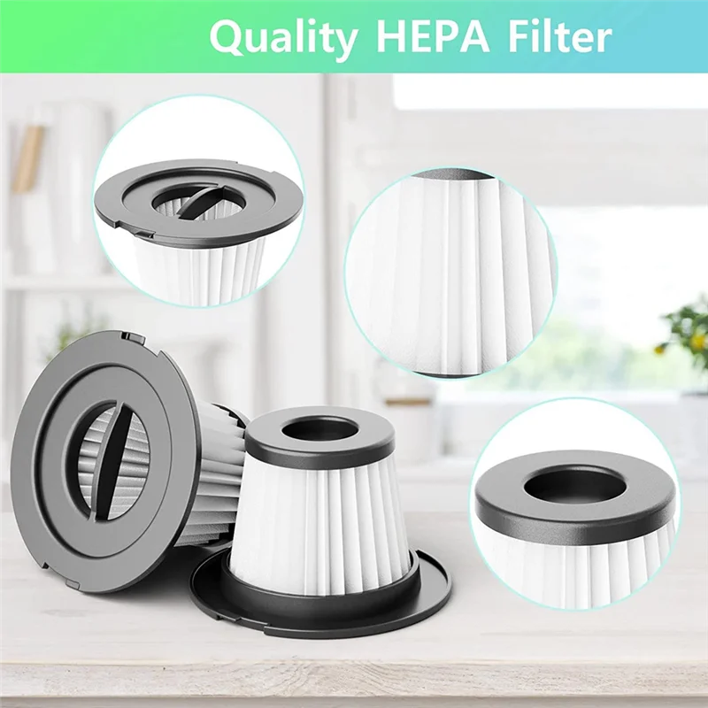 Substituição do filtro HEPA para aspirador sem fio, 6pcs