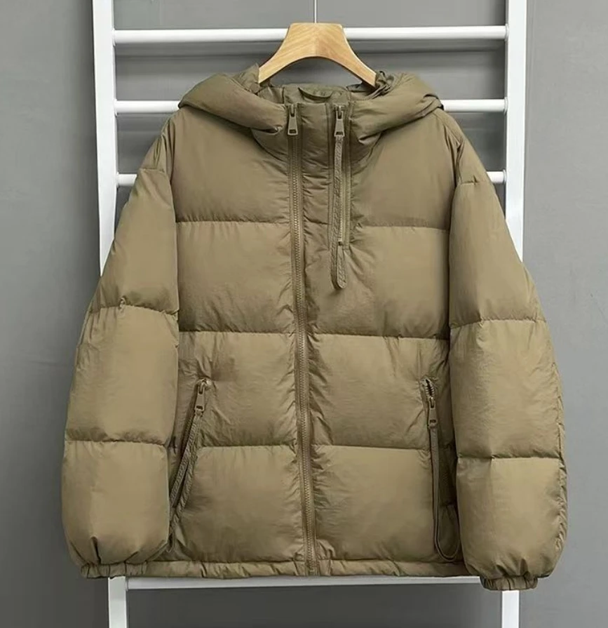 

Autumn Winter Thin Cotton Jacket Women 2026 New Fashion Loose Large Size Hooded Coat Pure Colour Warm Clothes Outerwear Female