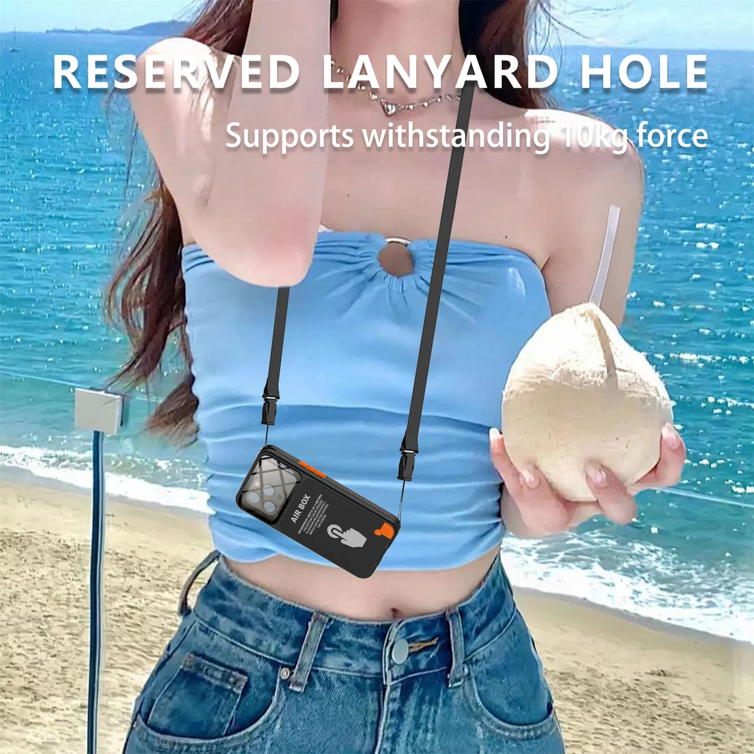 Shellbox Universal Waterproof Case for iPhone 6.1 Series 12 Pro 13 14 Pro 15 Military Grade Drop Protection Defender Diving Case