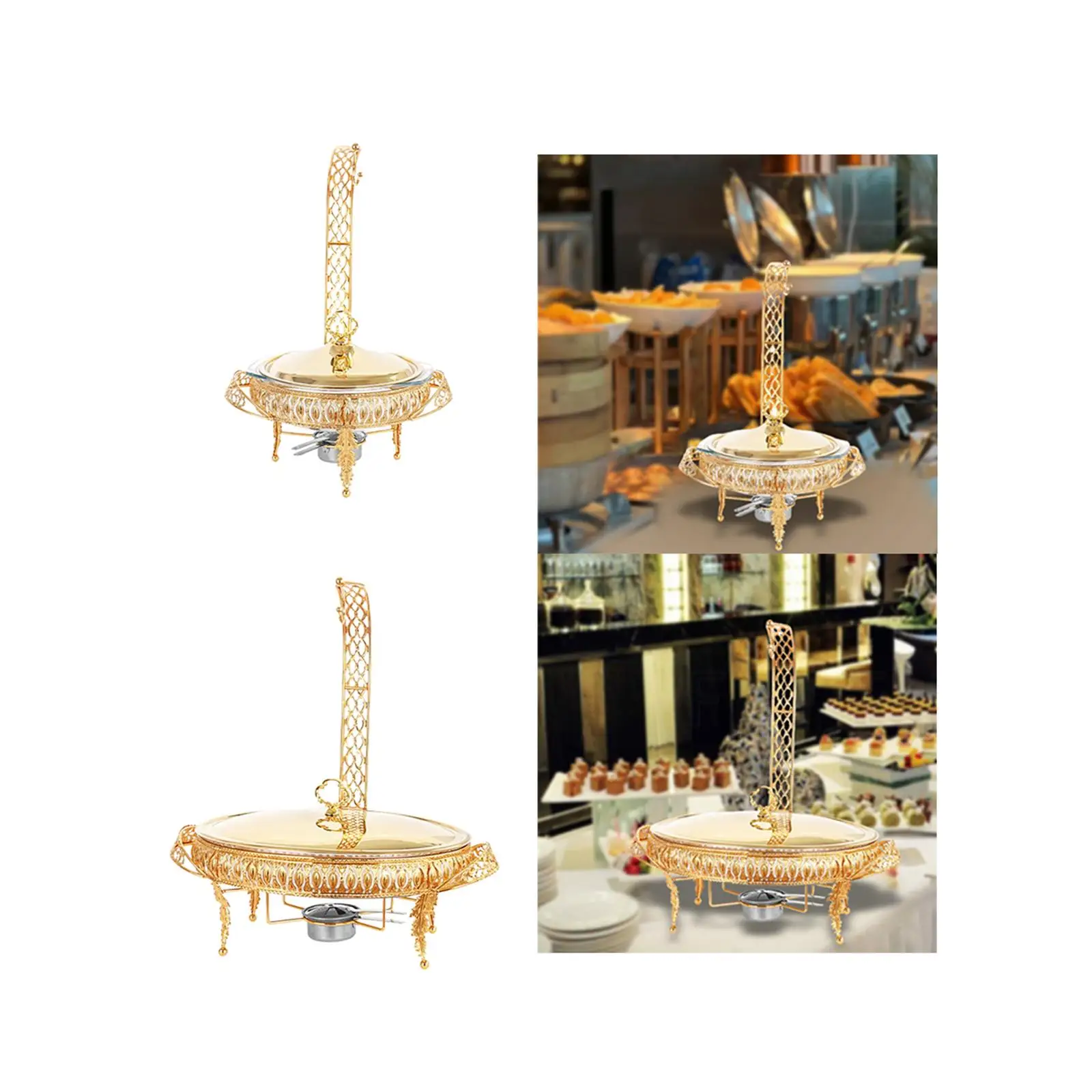Buffet Warming Tray Set Easy to Clean Multiuse for Restaurant Festival Hotel