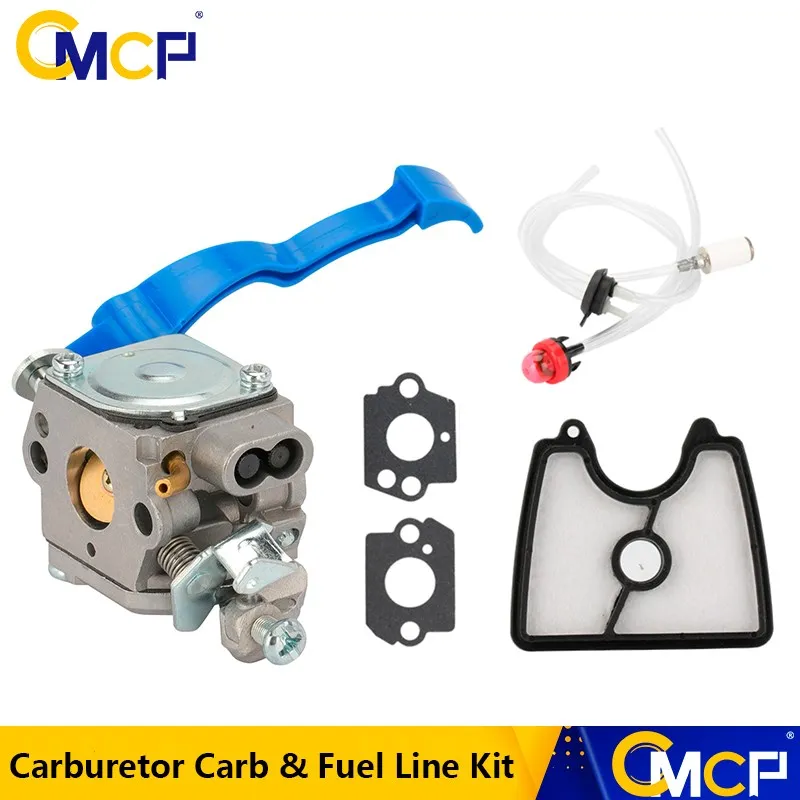 

CMCP Carburetor Carb & Air Fuel Filter Line Kit Replacement OEM for Zama C1Q-W37 for Husqvarna 125B 125BX 125BVX Garden Tool