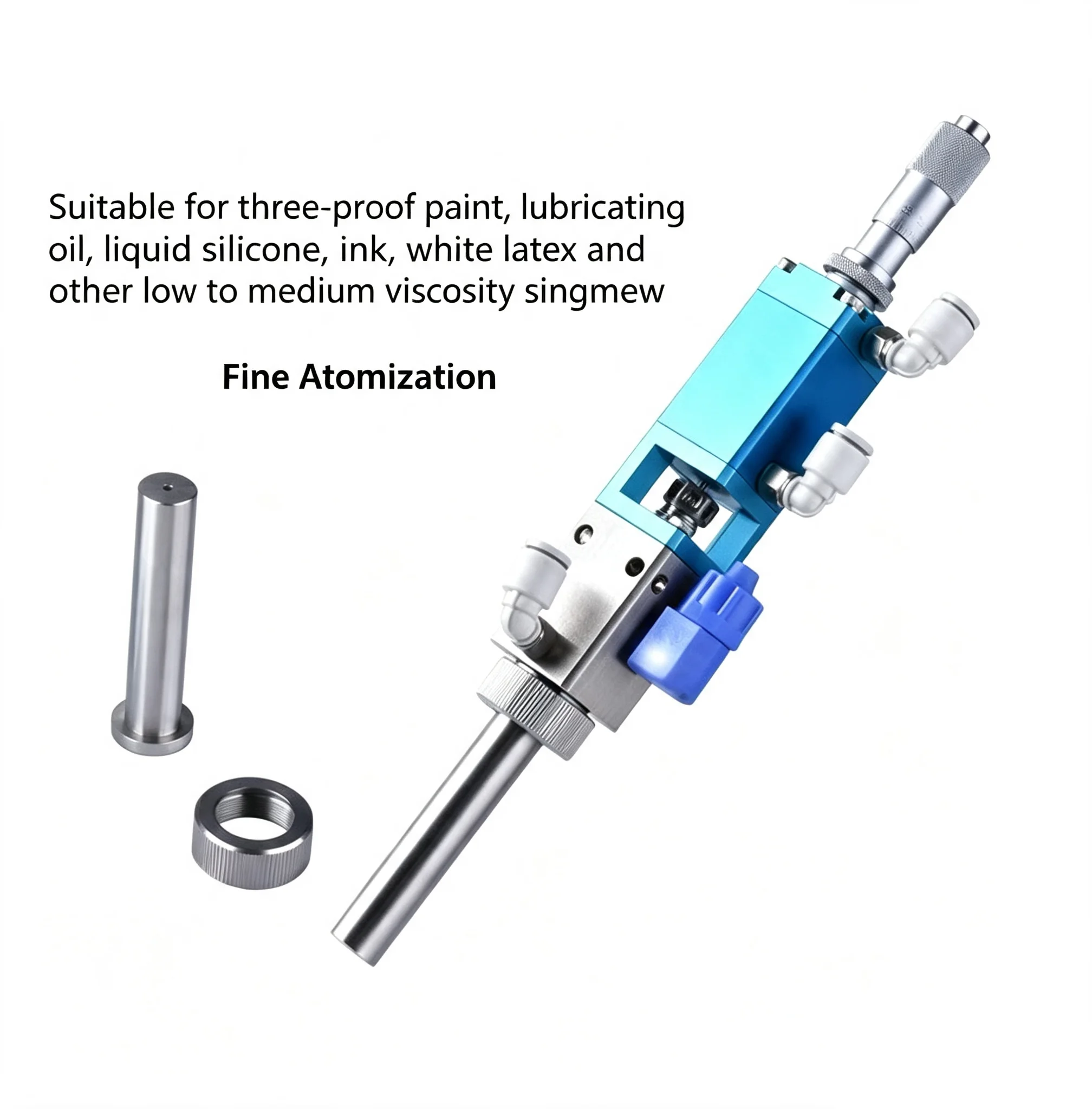 SY Pneumatic Injection Top Needle Micrometer Precision Coating Valve Precision Atomized Liquid Point Spray Dispensing Valve