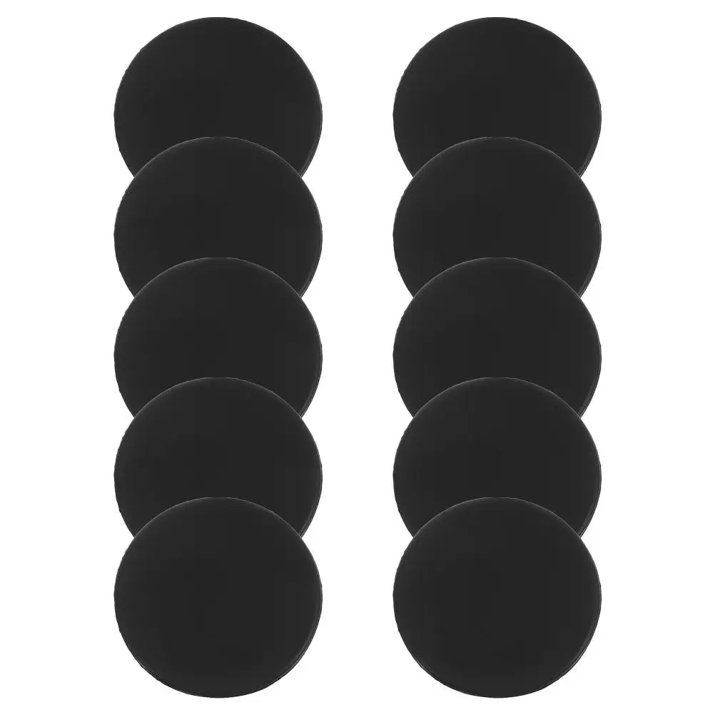10Pcs Black Silicone Stethoscope Head Covers Reusable Protective Soft Diaphragm Replacement Parts for Professionals
