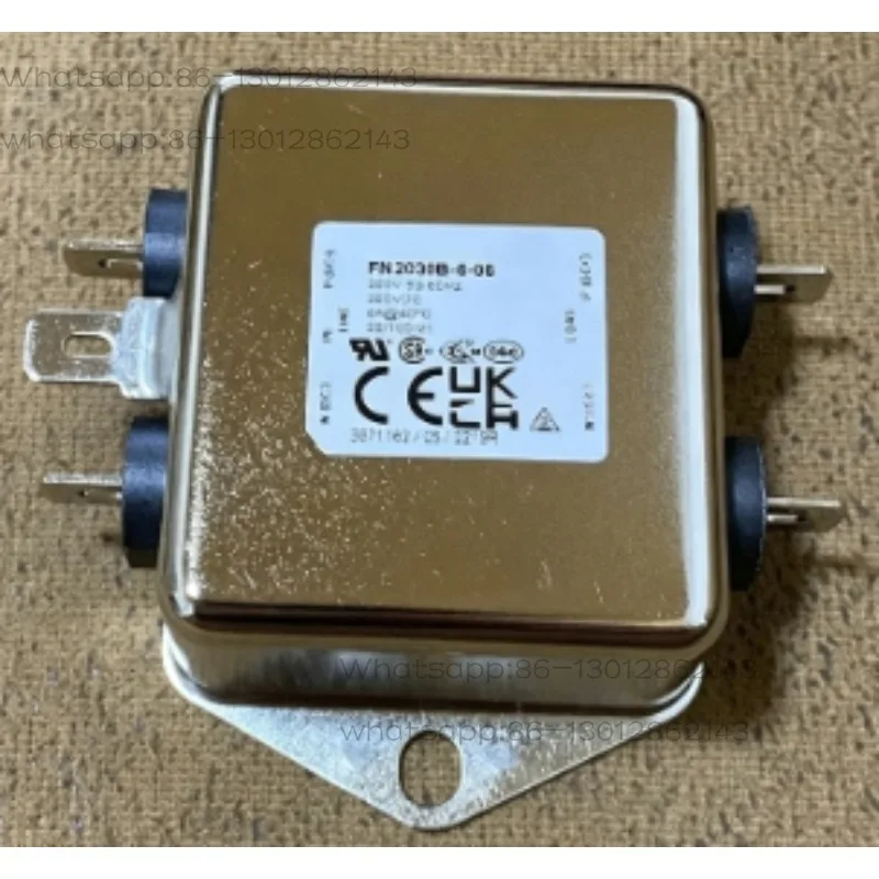 Low Leakage EMI Filter FN2030B-6-06 Spec 6A 250V Single Phase Medical Grade Chassis Mount Fast-On Terminal Power Noise Filter