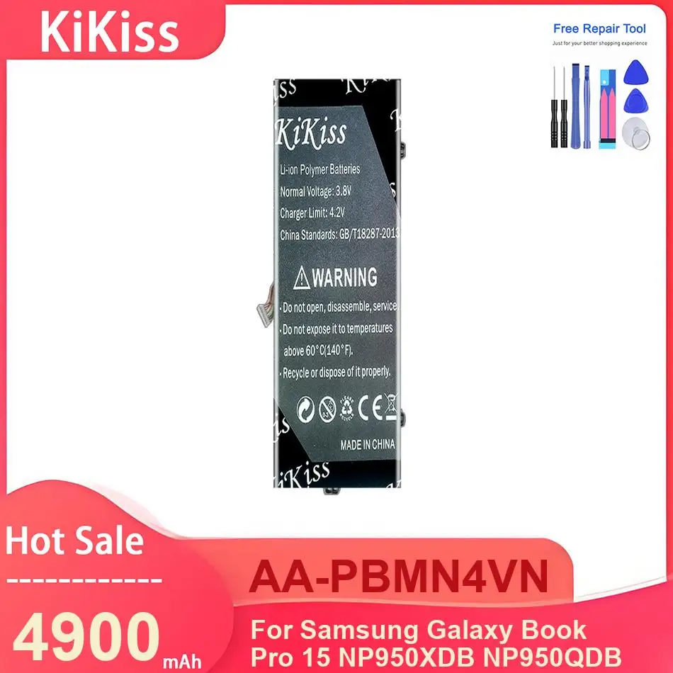 

Аккумулятор для ноутбука KiKiss для Samsung Galaxy Book Pro 15 NP950XDB NP950QDB, аккумуляторы AA-PBMN4VN 4900 мАч