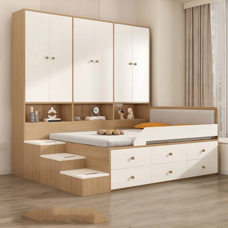 Cheap Simple Bedroom Set Kawaii Storage Wardrobe Cool Wood Modern Bedroom Set Safe White European Meubles De Chambre Furniture