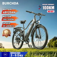 Electric bike BURCHDA-RX70 1000W 45 km/h 48V 20Ah Lithium battery out for adult city bike