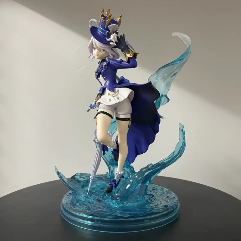 24cm Furina Figurka Genshin Impact Anime God of Water Action Figure Cute Girl Focal Pvc Statue Model Doll Xmas Surprise Gift Toys