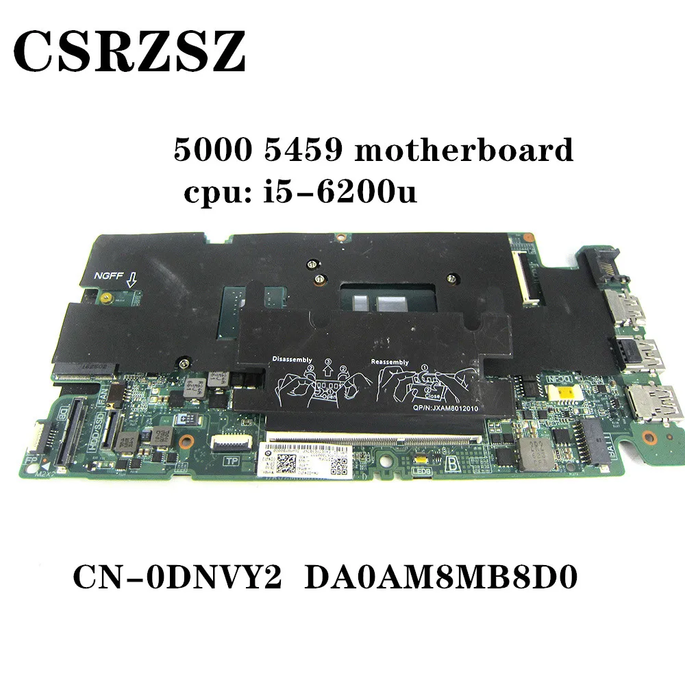 

CN-0DNVY2 0DNVY2 DNVY2 DA0AM8MB8D0 For Dell Vostro 5000 5459 Laptop motherboard with i5-6200u CPU 100%Test ok qualityassurace