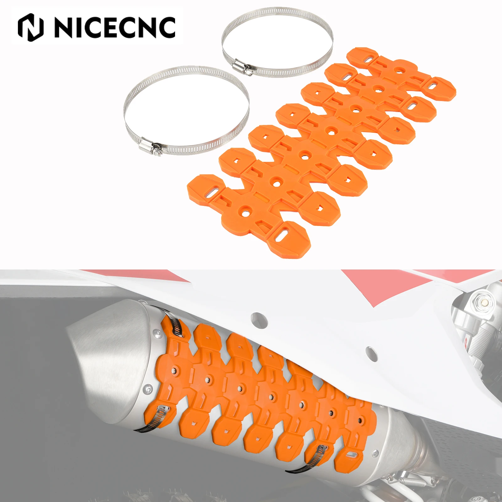 NICECNC глушитель бесшумная защита для KTM EXC 300 для HUSQVARNA HUSABERG YAMAHA SUZUKI GASGAS BETA HONDA KAWASAKI ATV NICECNC глушитель бесшумная защита для KTM EXC 300 для HUSQVARNA HUSABERG YAMAHA SUZUKI GASGAS BETA HONDA KAWASAKI ATV
