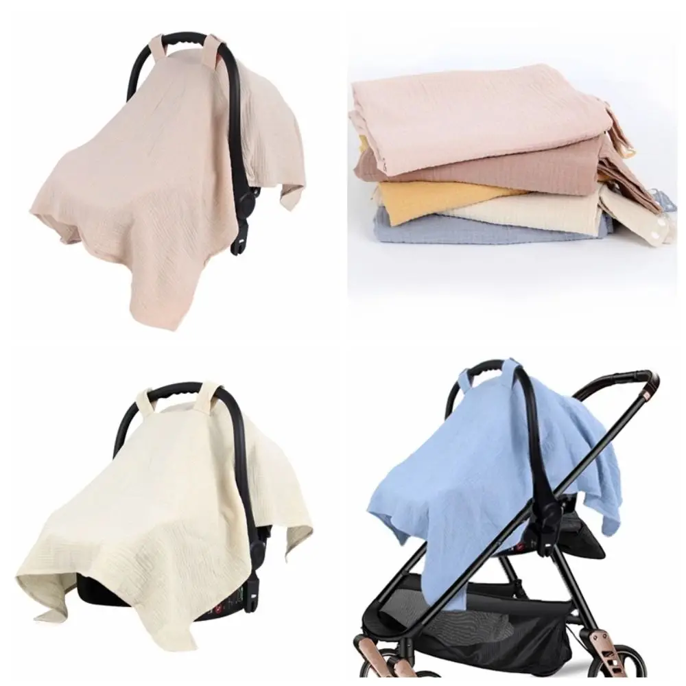 

Cotton Stroller Cover Sunshade Carriage Full Cover Baby Safety Seat Cover Gauze Baby Stroller Accessories Baby Basket Cover Baby
