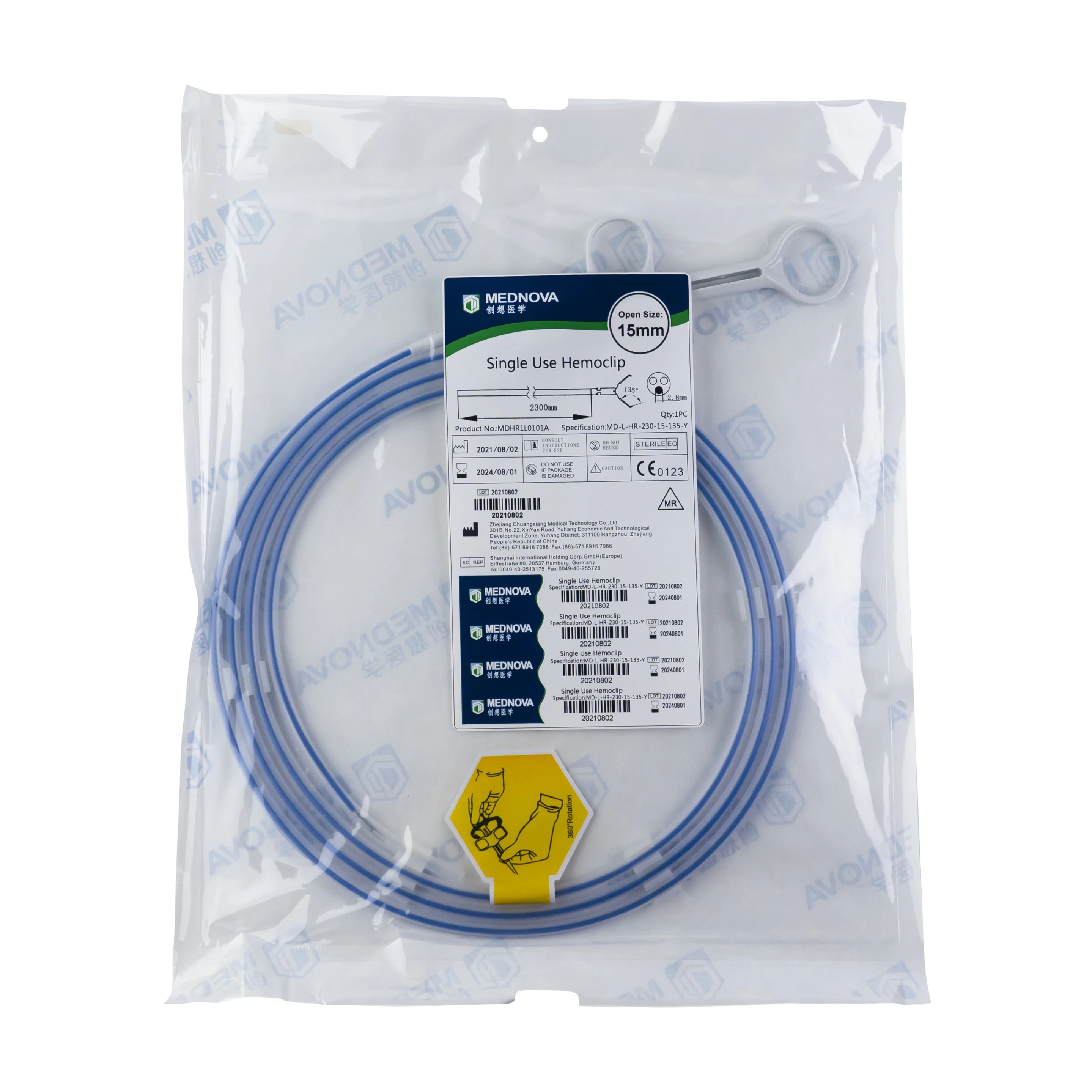 disposable-endoscopic-flexible-rotatable-hemoclip-hemostatic-clips