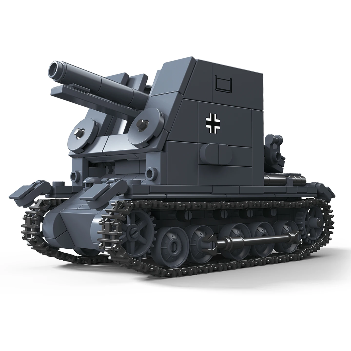 slG33 Buffalo I Self-Propelled Howitzer No. 1 Combat Vehicle Type B Building Block Model Toy MOC Infantry Gun view 6