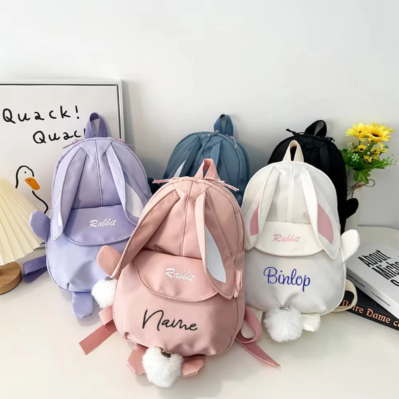 

Fashion Children School Bags Bunny Portable Backpacks Kids Travel Rucksacks Cute Boys and Girls School Book Backpack Chest Bag