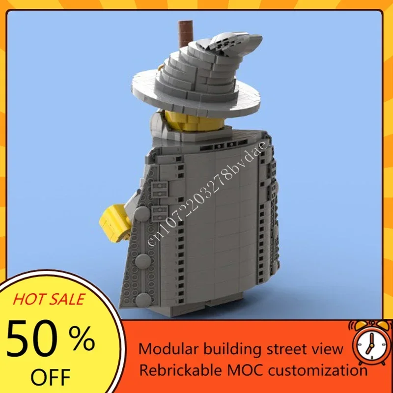 1374PCS MOCประติมากรรมSeries Gandalf 6:1 Megaรูปที่กําหนดเองปริศนาเทคโนโลยีDIY Creative Assemblyของเล่นของขวัญ