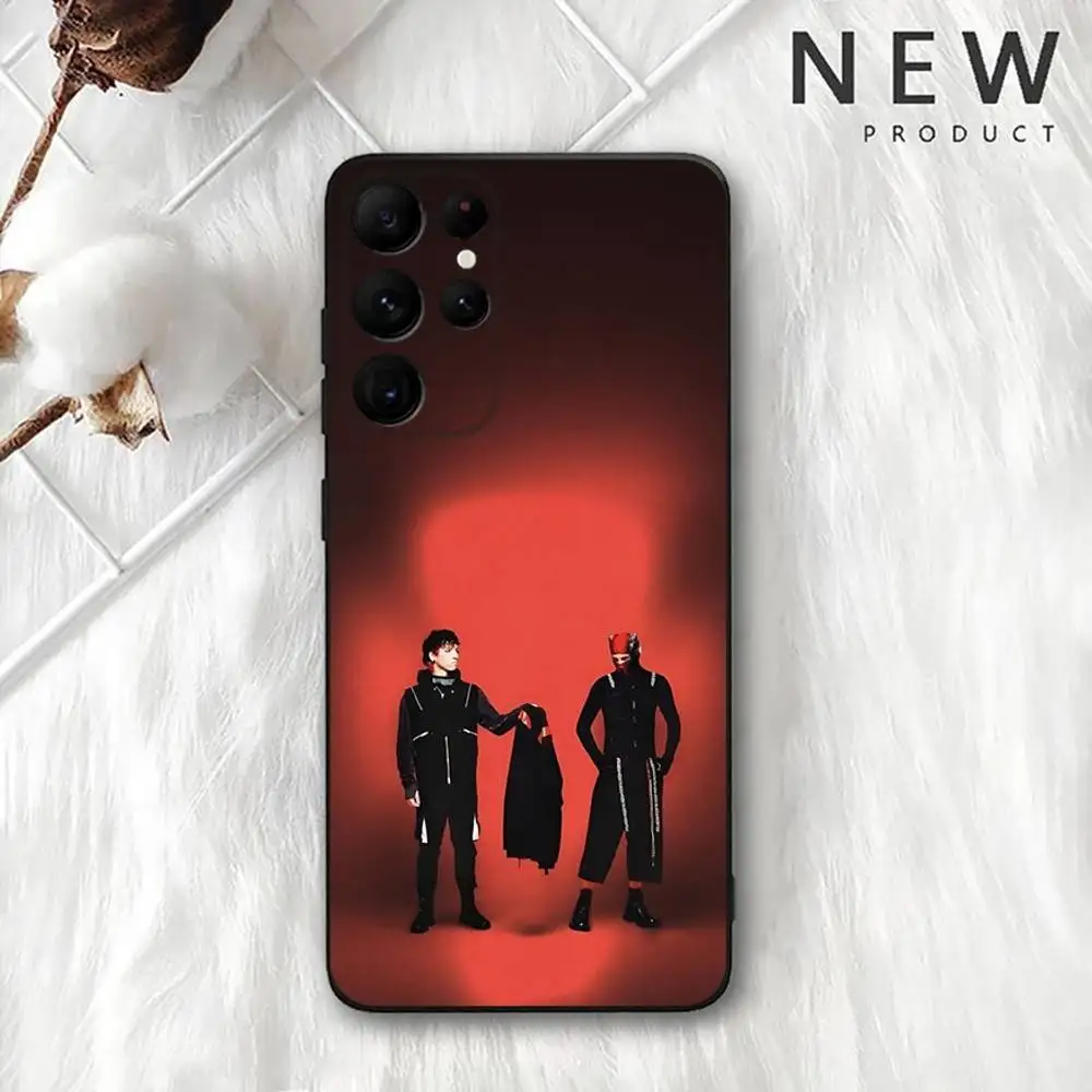 حافظة هاتف T-Twenty One Pilots لهاتف سامسونج S 25,24,23,22,30,21,10,9,Ultra,Plus,Lite,FE,4,5G حافظة ناعمة سوداء #2