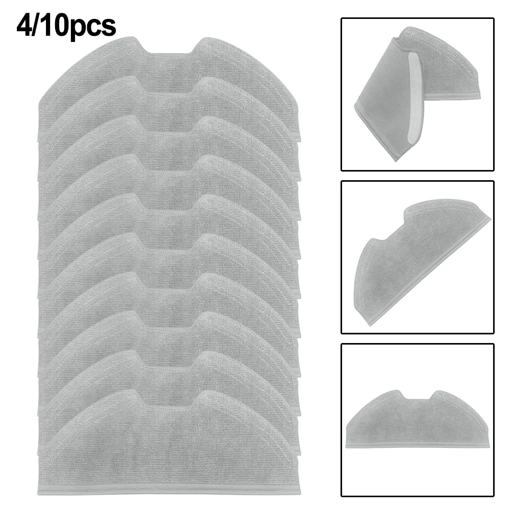 

10/4PCS Microfiber Mop Cloth Pads Proper Care And Regular Mop Cloth For Eufy For X8 Pro Series For X8 Pro SES Vacuum Cleaner