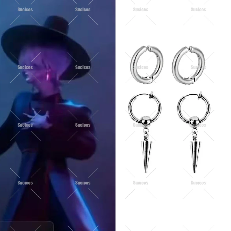 KPop Dämon Jäger Saja Jungen Geheimnis Cosplay Ohrringe Requisiten Männer Frauen Halloween Party Karneval Zubehör Ohr Clips