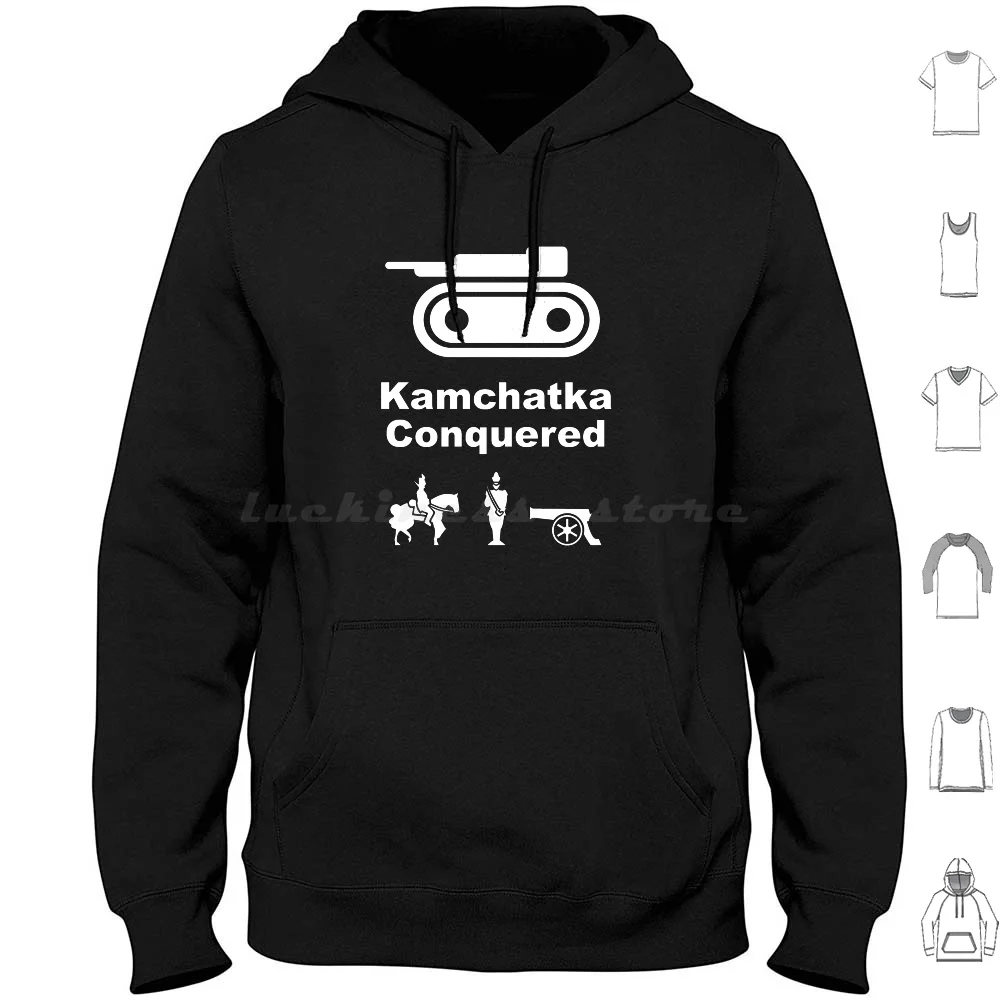 Risiko Kamchatka B / W Hoodies Long Sleeve Risiko Kamchatka Game Nerd War Strategy Board Game Tank Military Soldier