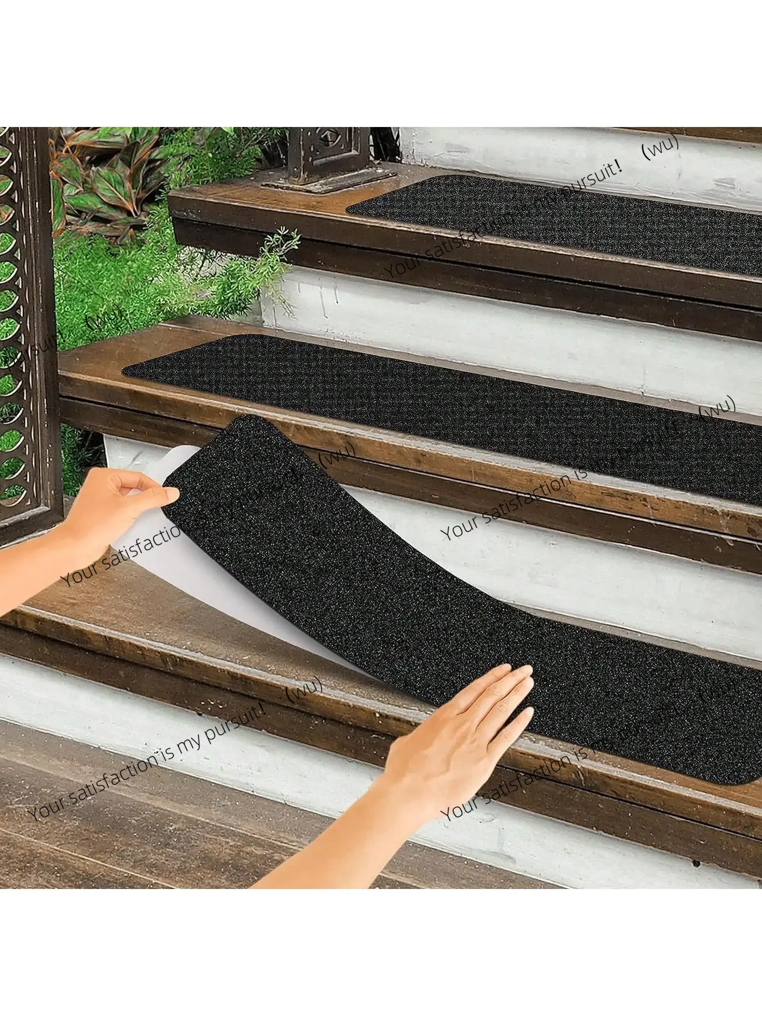 1pcs Non Slip Outdoor Stair Treads,Non Skid Heavy Duty Traction Adhesive Step Stripes for Staircase,Skateborad and Deck
