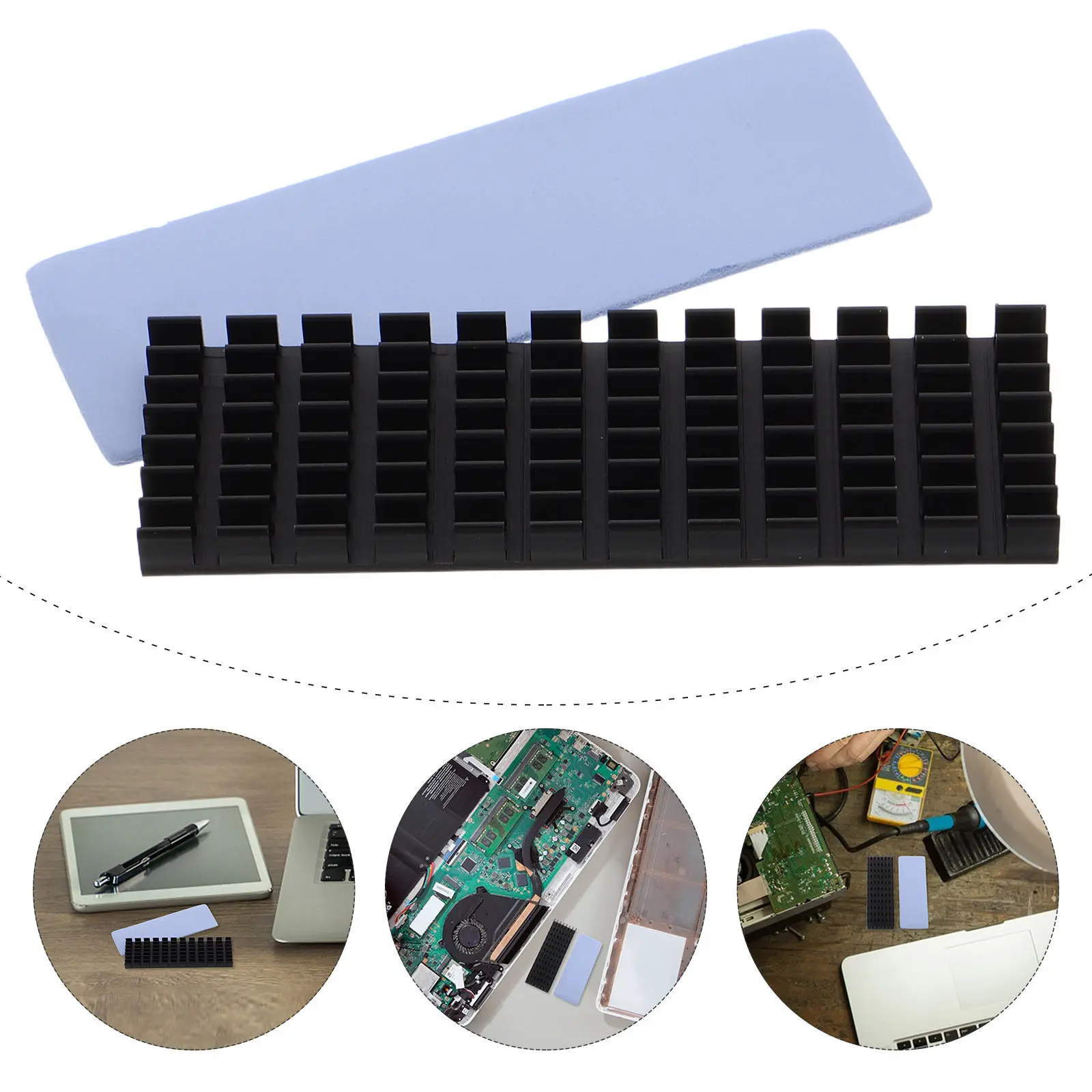 

2280Pcs M2 Pcie Nvme Heatsink Cooler Device High Speed Cooling Rapid Data Transfer Laptop Heatsink Motherboard Cooler