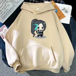 Sudadera con capucha de salvia de dibujos animados para adolescentes, ropa de calle Unisex de Felpa, ropa de salón estética Harajuku, primavera y otoño, 2022