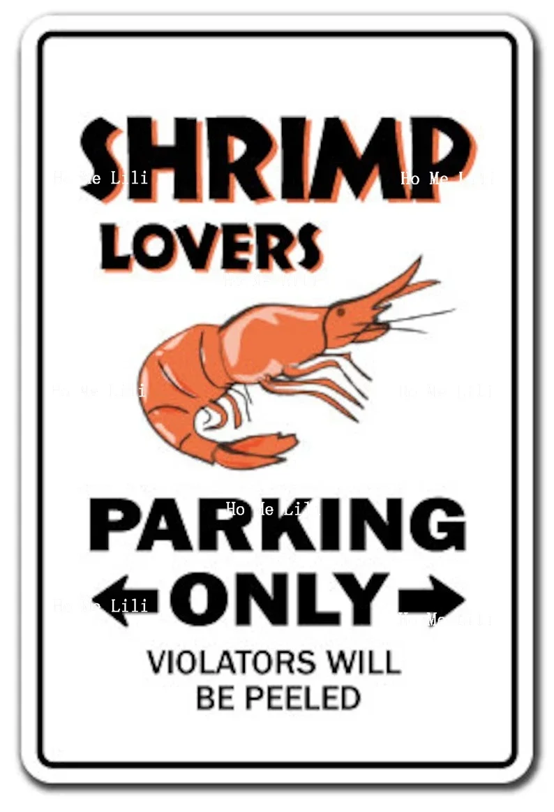 Fun Food Shrimp Cocktail Turtle Lovers Sign Marine Aquarium Animal Pets Metal Bathroom Sign