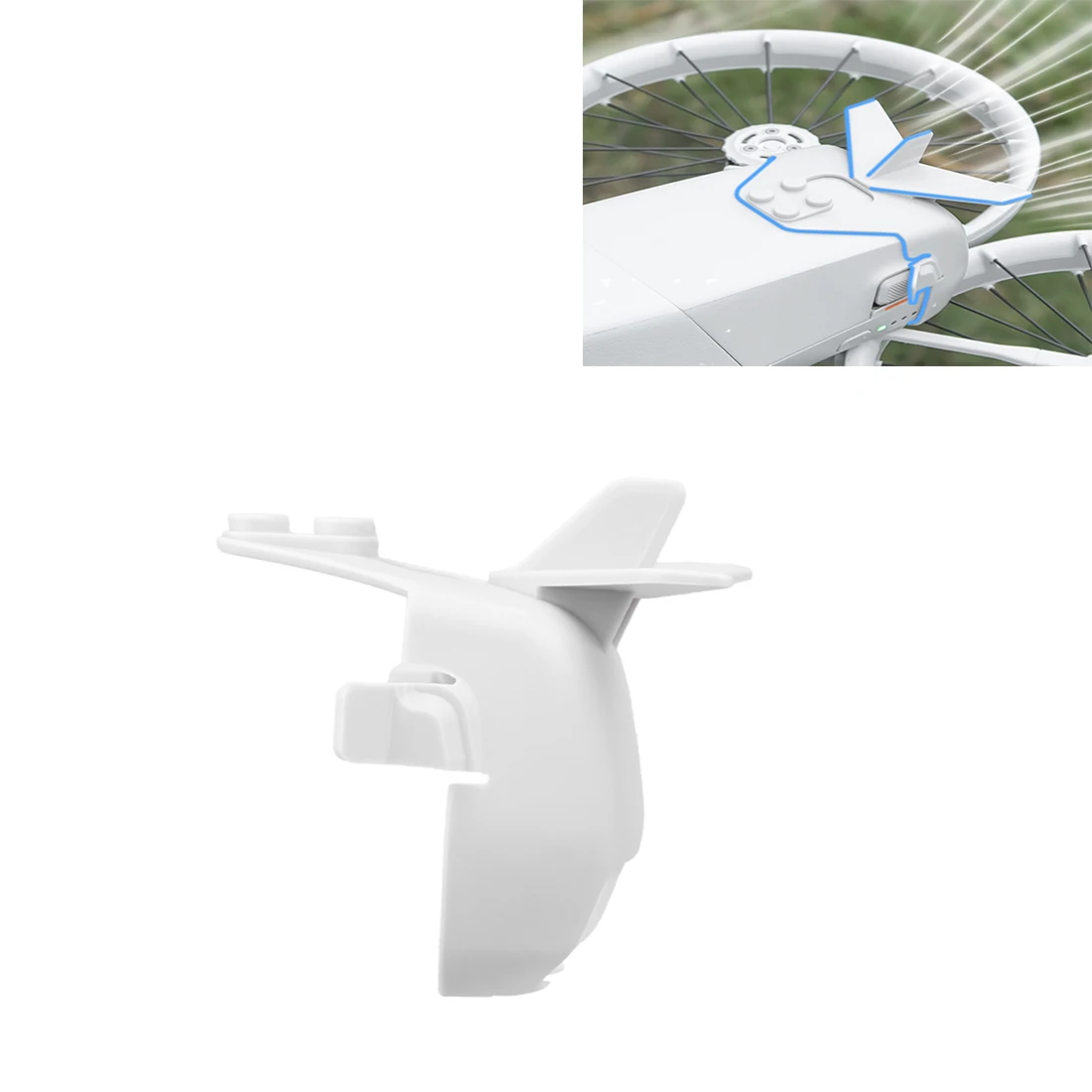 Flight Tail For DJI FLIP Drone, Anti-fall Wing Bracket Reduce Airflow Flight Cover Bumper Holding Balance Stabilizer Accessories