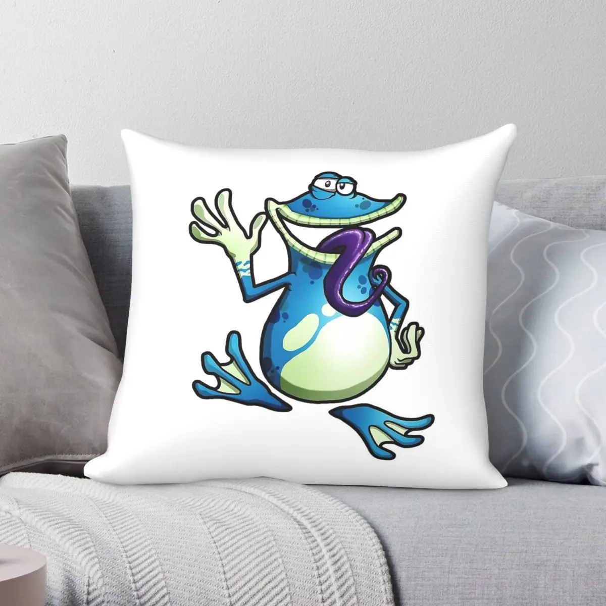 Globox Rayman Adventures Great Escape Pillowcase Polyester Linen Velvet Printed Zip Decorative Home Cushion Cover 45x45