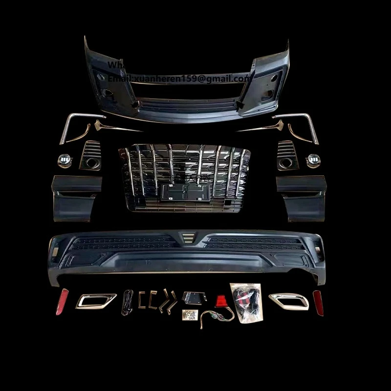 

Комплект для тюнинга и модификации автомобиля: высококачественный обвес из полипропилена, бампер и решетка радиатора для Toyota Hiace