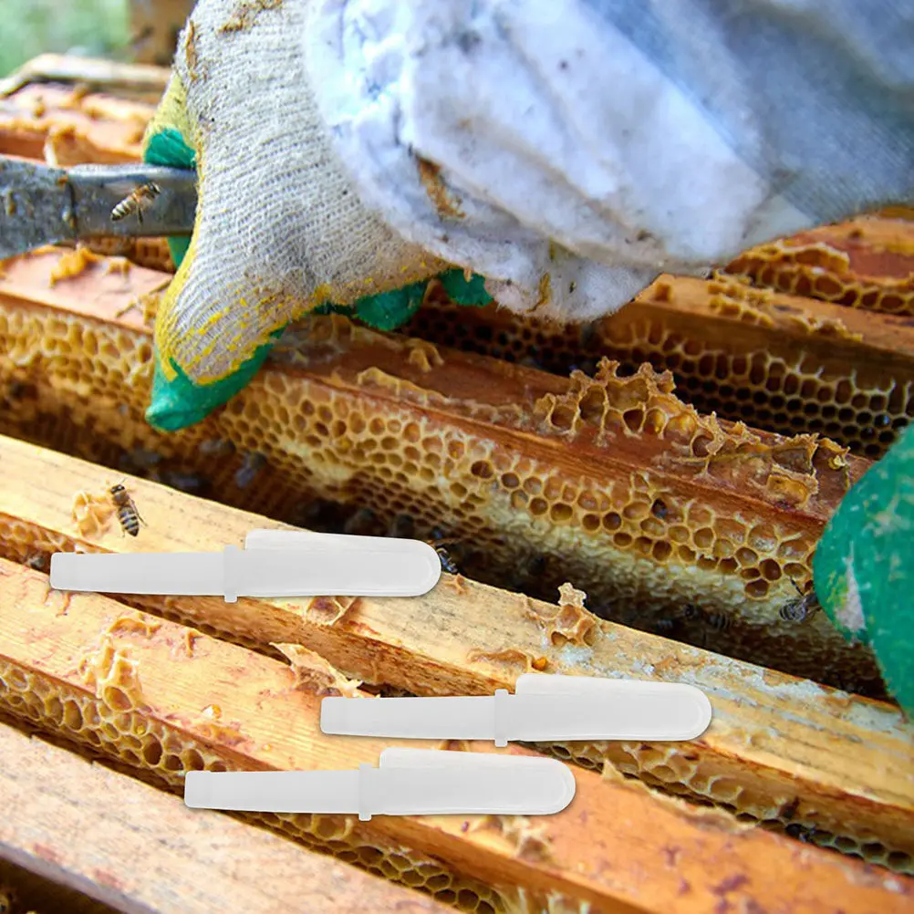 12Pcs Beekeeping Tools Plastic Honey Scrape Pen Replacement Heads Efficient Royal Jelly Scraper Pen for Honey Extraction