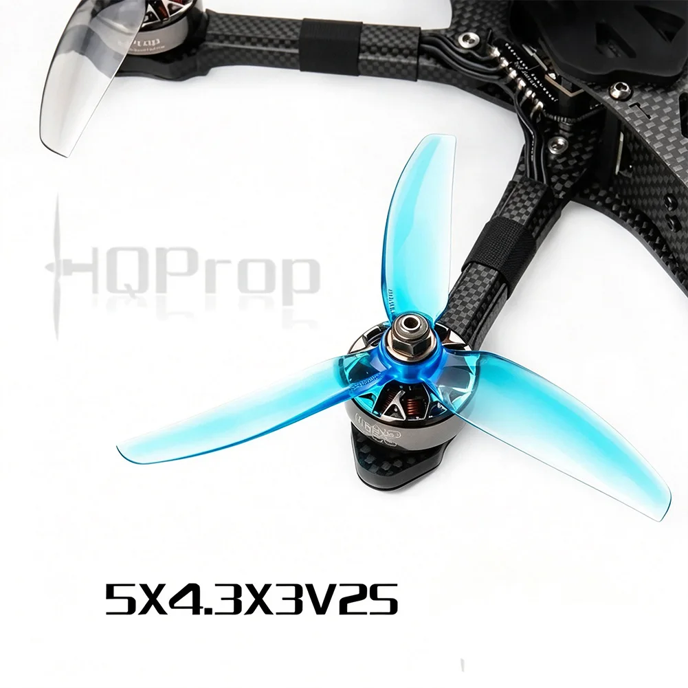 2Pairs HQPROP 5043 5X4.3X3V2S Polycarbonate 3-Blade Propeller 5inch FPV Quadcopter DIY Spare Prop