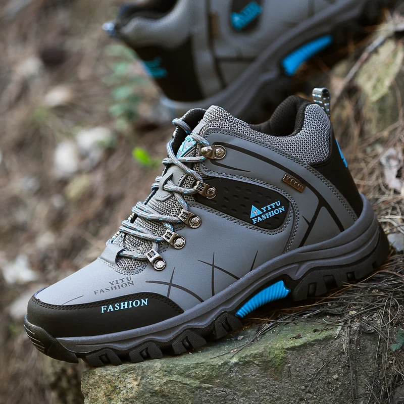 YUYIN 2026 New Men's Winter Boots Waterproof Leather Sneakers Cold-resistant Men's Boots Outdoor Hiking Boots Work Shoes