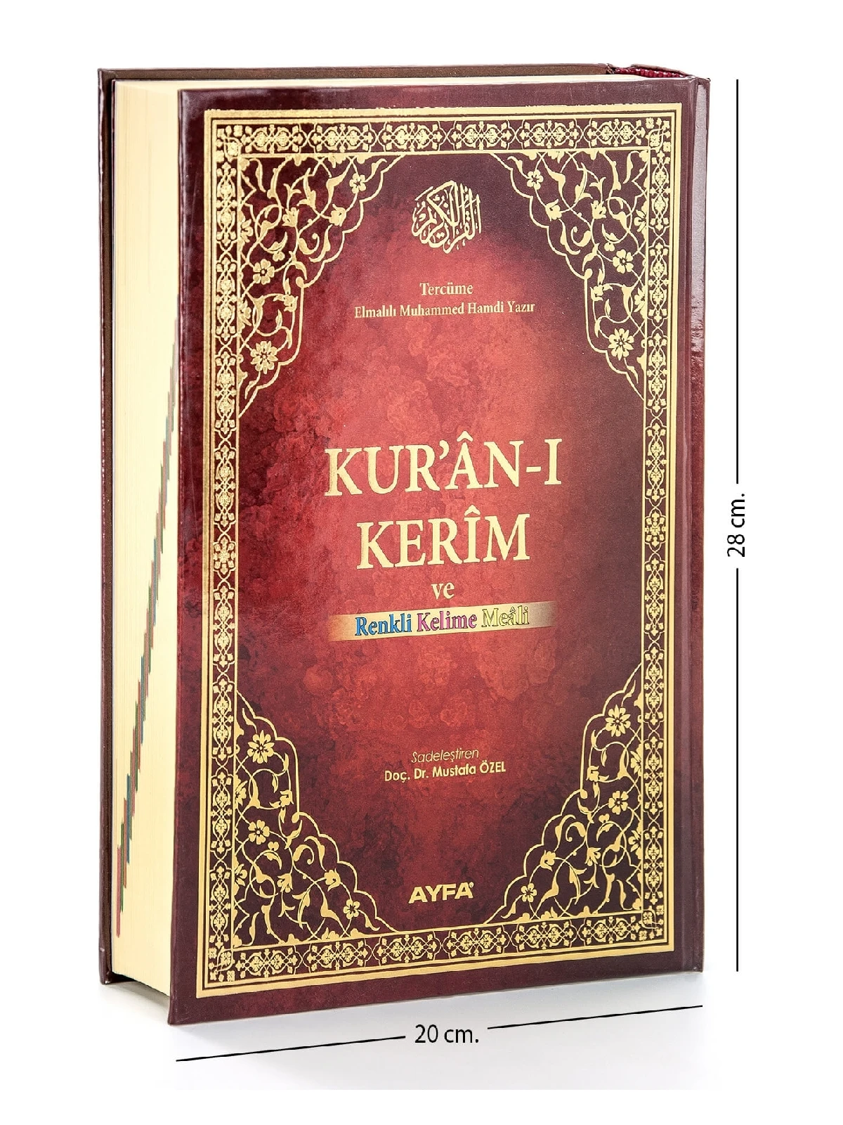 Quran and Colorful Word Translation - Translation of The Holy Quran - Lectern Sized - Ayfa Publishing House