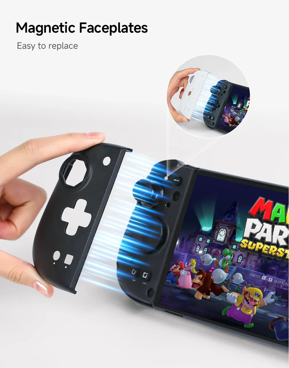 MOBAPAD M6 HD Gemini Gaming-Controller mit C70-Adapter für Nintendo Switch 2 Hall-Effekt-Joystick Gamepad für Switch OLED – Detail 8