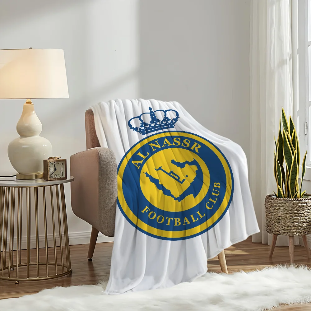 كرة القدم آل N-Nassr FC بطانية بطانية للأريكة أريكة السفر المنزل التنزه نزهة السرير الفراش الفانيلا بطانية هدية عيد ميلاد #6